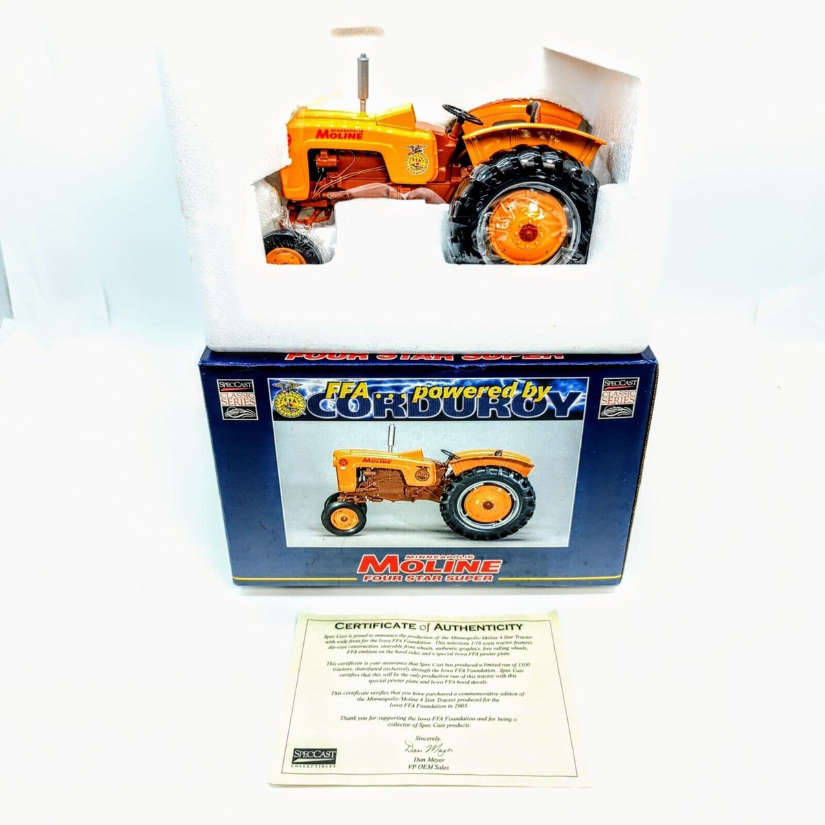 1/16 Minneapolis Moline Four Star Super Tractor 2005 Iowa FFA Edition Spec Cast