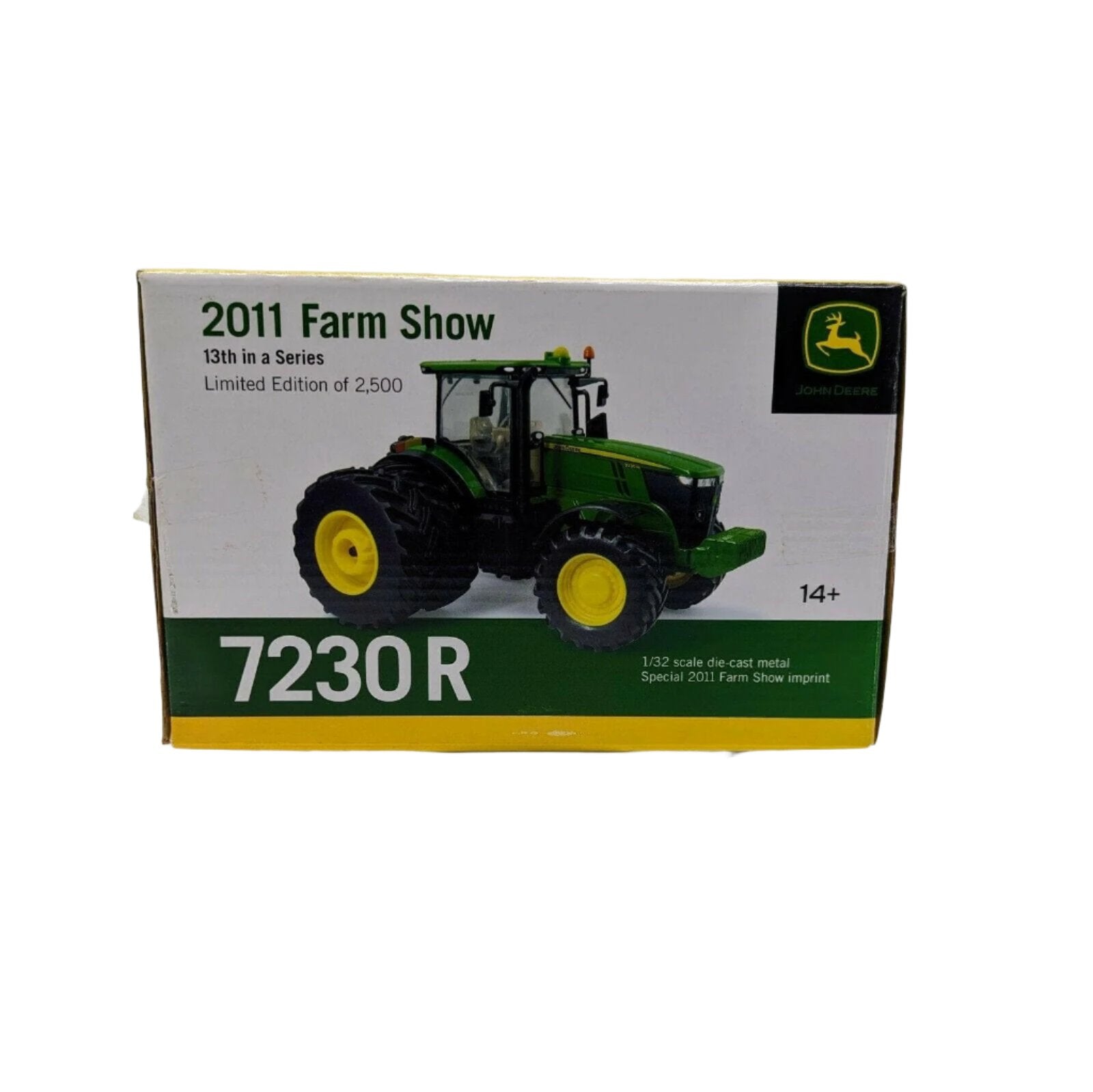 John Deere 1/32 Ertl Farm Toy 7230R Tractor 2011 Farm Show Edition FREE SHIP.