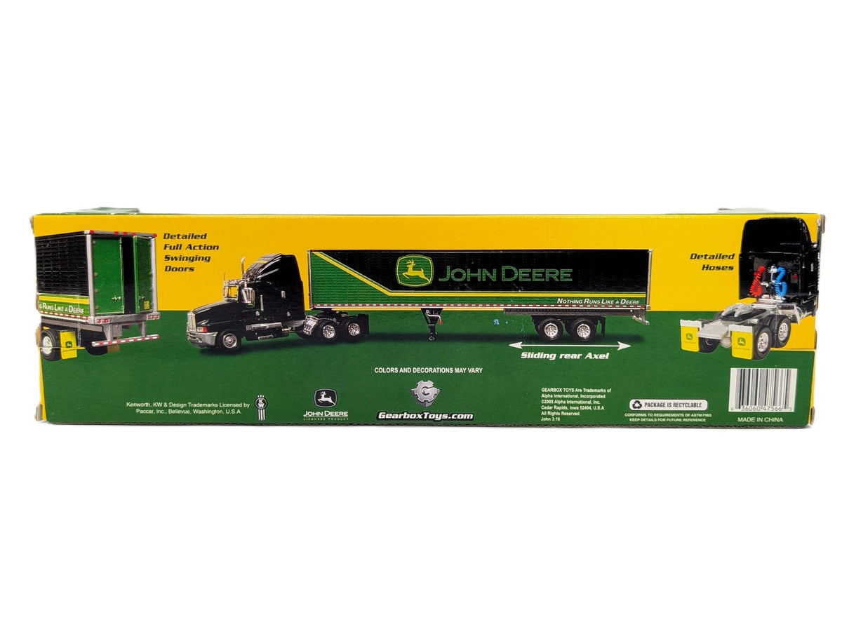 1/64 John Deere Precision Kenworth Die-Cast Semi & Trailer By Gearbox.