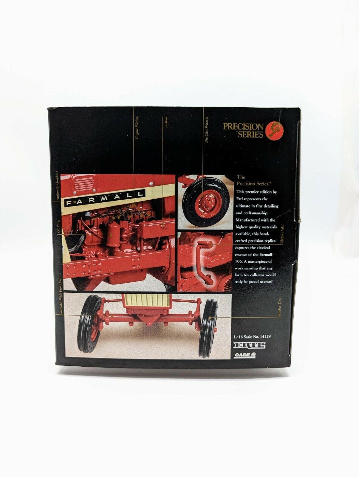 Ertl Precision Series Case IH Farmall 706 Tractor 1/16 Die Cast #14129.