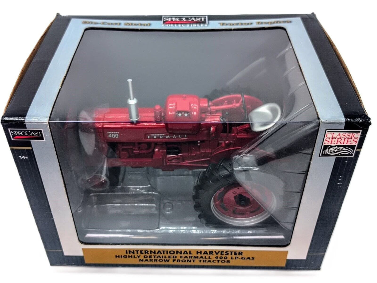 1/16 International Harvester Farmall 400 LP-Gas Tractor Narrow Front SpecCast - Farm Toy Tractor