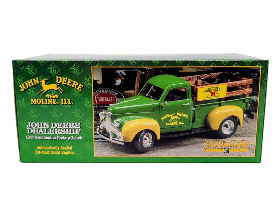 1/25 John Deere Dealership 1947 Studebaker Pickup Truck Die Cast Prestige.