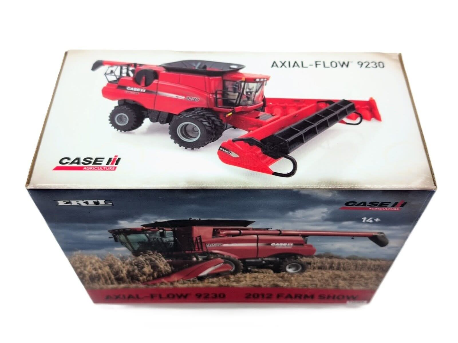 1/64 Case IH 9230 Combine With Duals, 2012 Farm Show, Black Chaser - Farm Toy Tractor