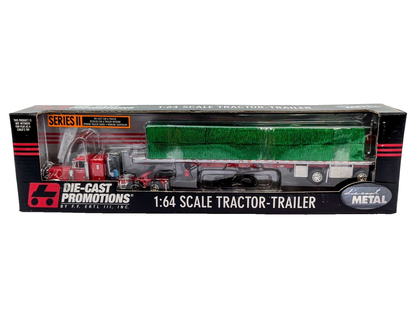 1/64 Kenworth W900 With Load of Hay Made By Die-Cast Promotions. Stock # 30521.