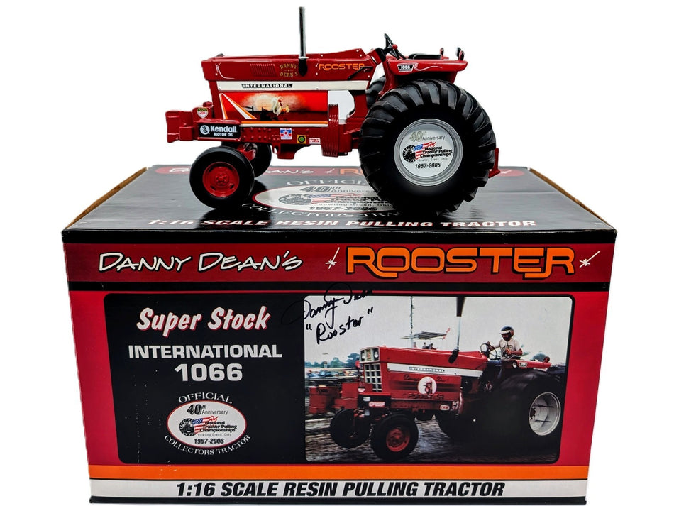 1/16 IH 1066 Super Stock Pulling Tractor, Danny Dean’s Rooster Autographed