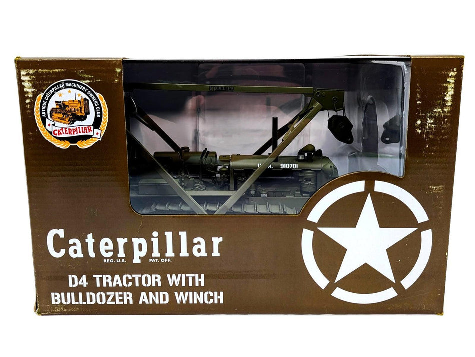 1/16 Caterpillar 1944 D4 Tractor W/Bulldozer & Winch WW2 (1 Of 1000)