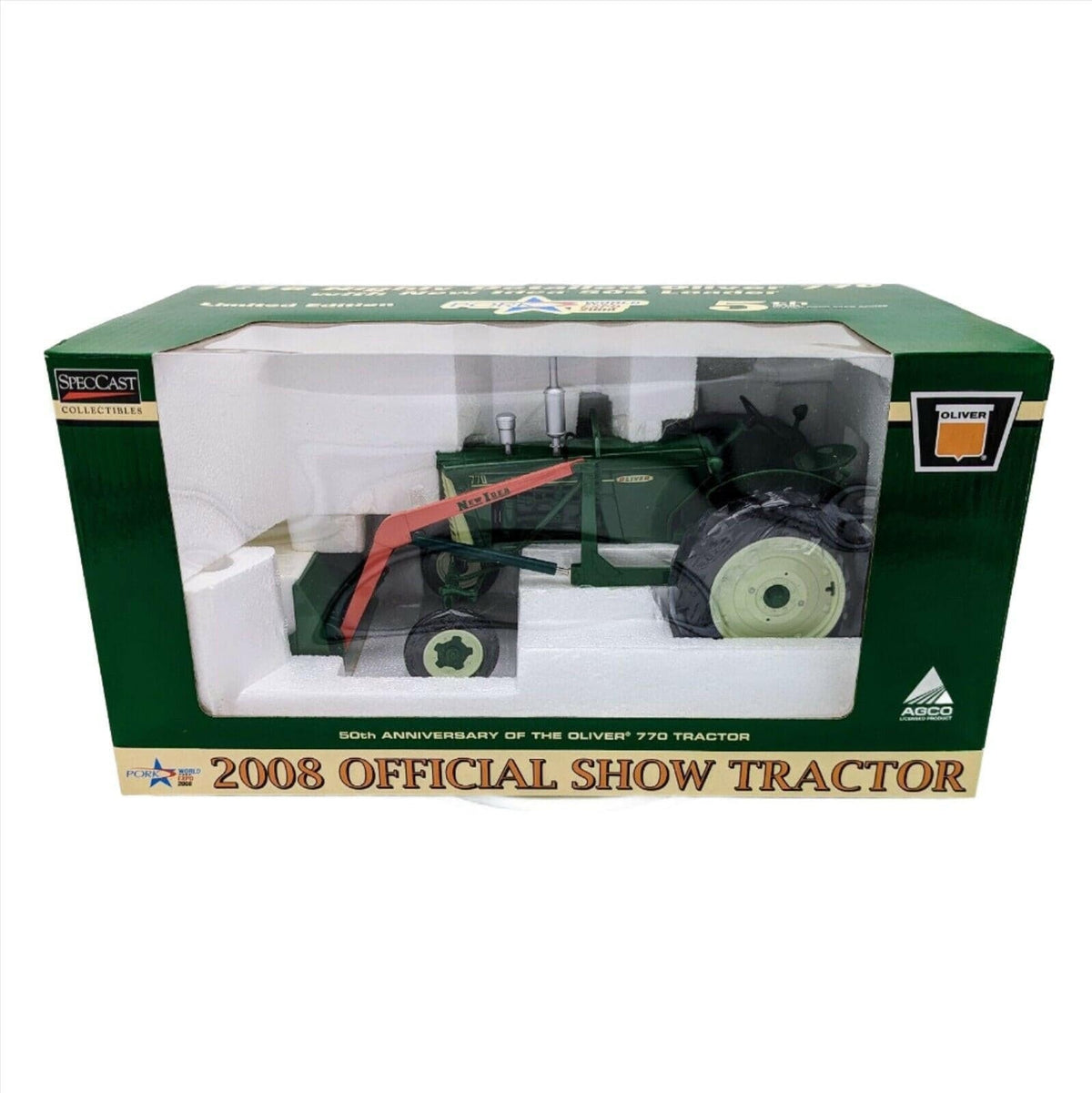 SpecCast Highly Detailed OLIVER 770 Tractor w/New Idea 504 Loader, 1/16.