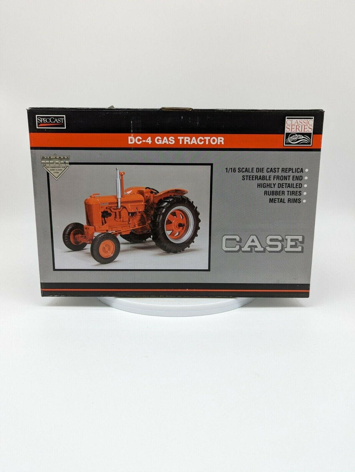 SpecCast Classic Series 1/16 Diecast Case DC-4 Gas Tractor WF NIB.