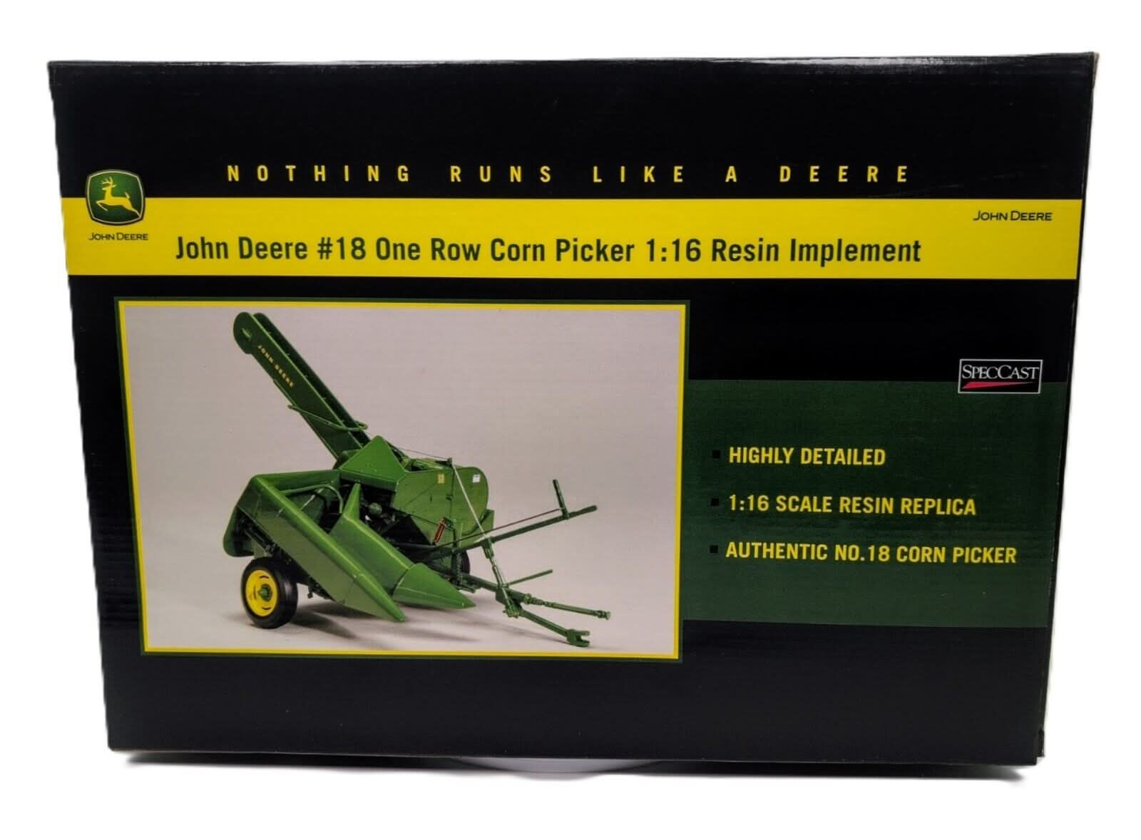 1/16 John Deere #18 One Row Corn Picker OEM Sealed - Farm Toy