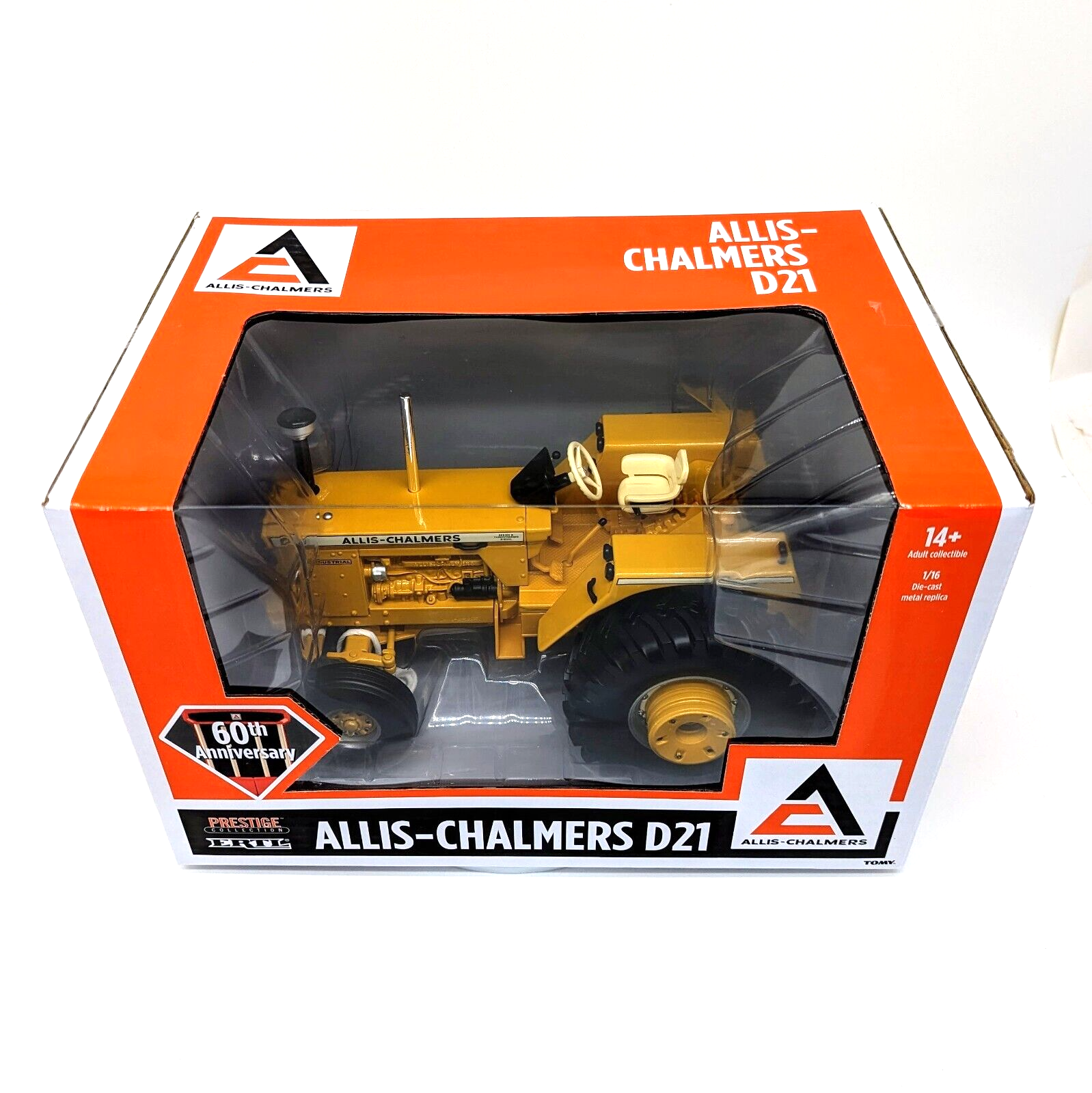 2023 ERTL 1/16 ALLIS-CHALMERS INDUSTRIAL YELLOW D-21 Tractor PRESTIGE.