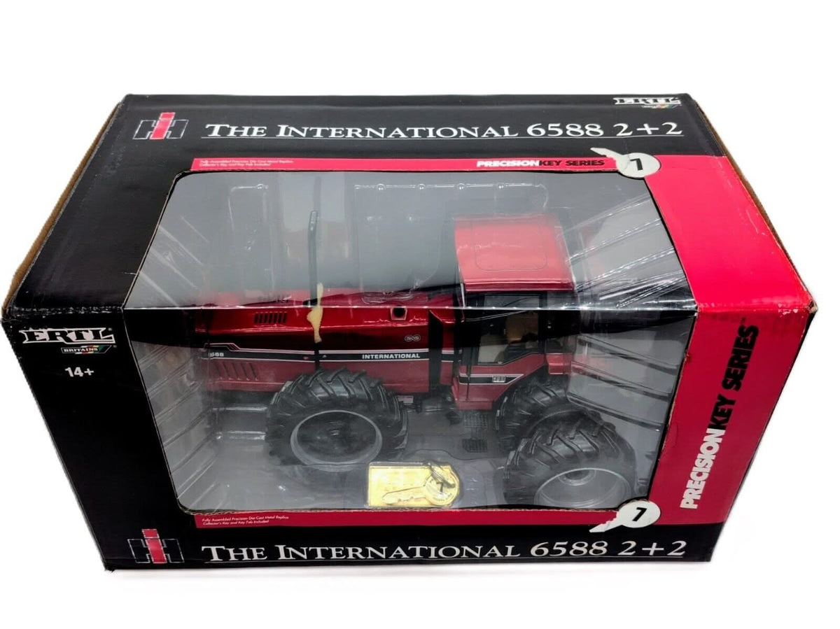 1/16 International Harvester 6588 2+2, Precision Key Series #7 (Parts or Repair) - Farm Toy