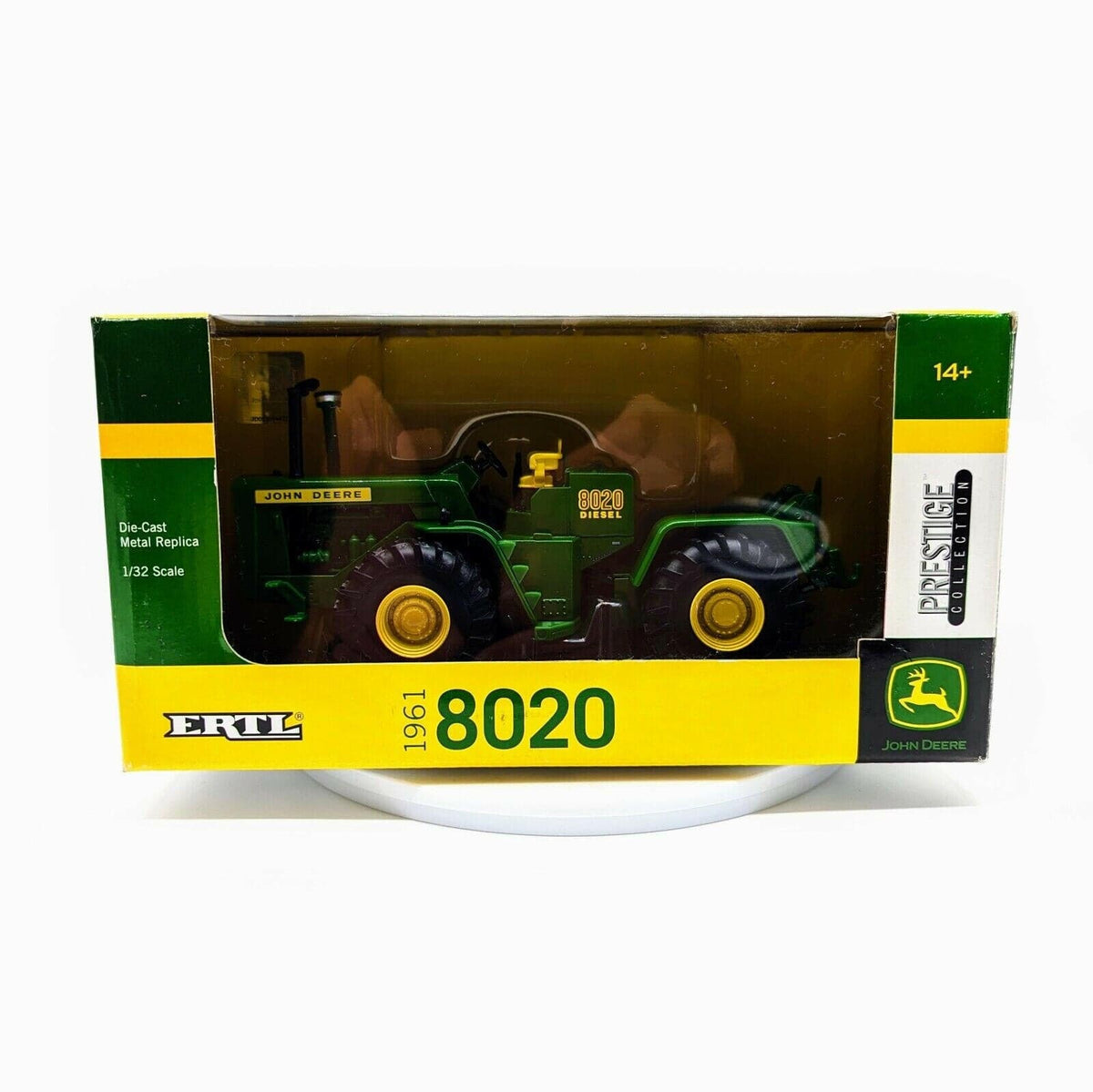 John Deere 8020 Diesel 4wd Tractor By Ertl 1/32 Scale Prestige Collection.