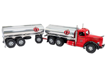 Fred Thompson Smith Miller Mohawk Gasoline Tanker Truck w/ Pup Trailer.