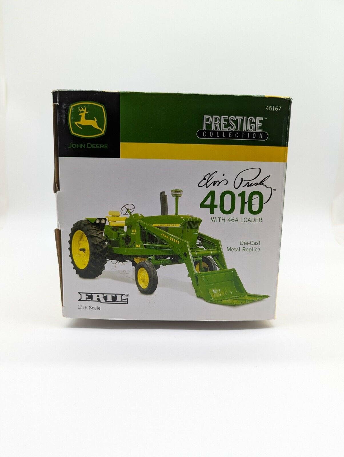 1/16 Ertl Farm Toy John Deere 4010 Tractor with loader Elvis Presley.