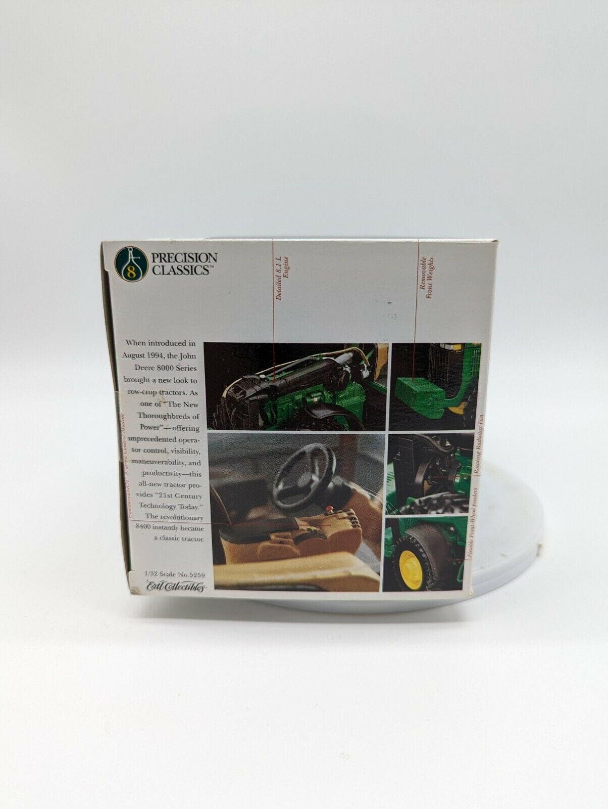 Ertl John Deere 8400 Tractor #8 Precision 1/32 JD-5259-1HCP-B.