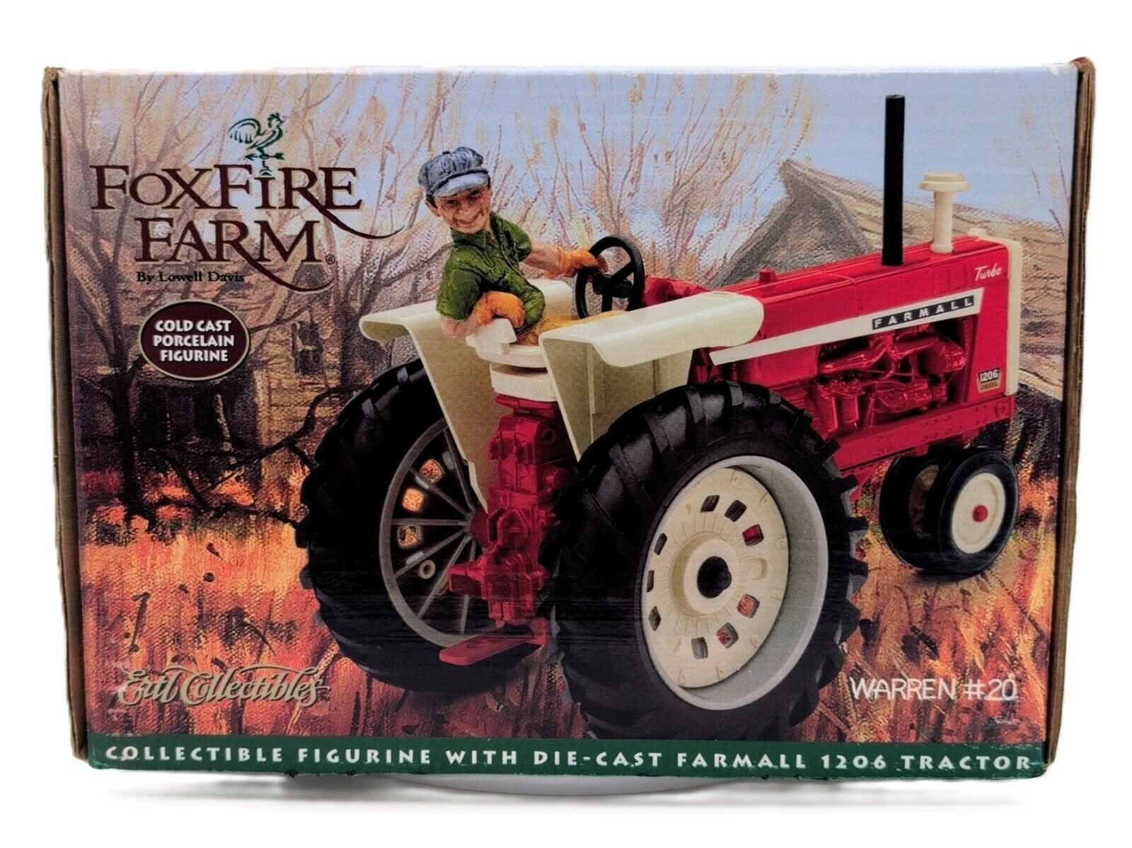 1/16 Fox Fire Farms International Harvester Farmall 1206 Tractor w/ Collectible - Farm Toy