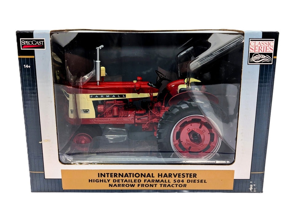 1/16 Farmall 504 Diesel Narrow Front Highly Detailed by SpecCast.