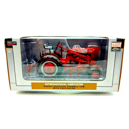 1/16 High Detail IH Farmall Cub with Cultivator, 70th ZJD1816 - Farm Toy Tractor