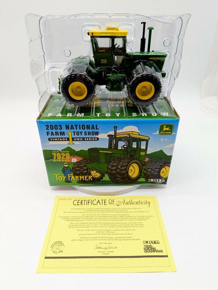 John Deere 7020 Diesel Tractor 2003 National Farm Toy Show By Ertl 1/32.