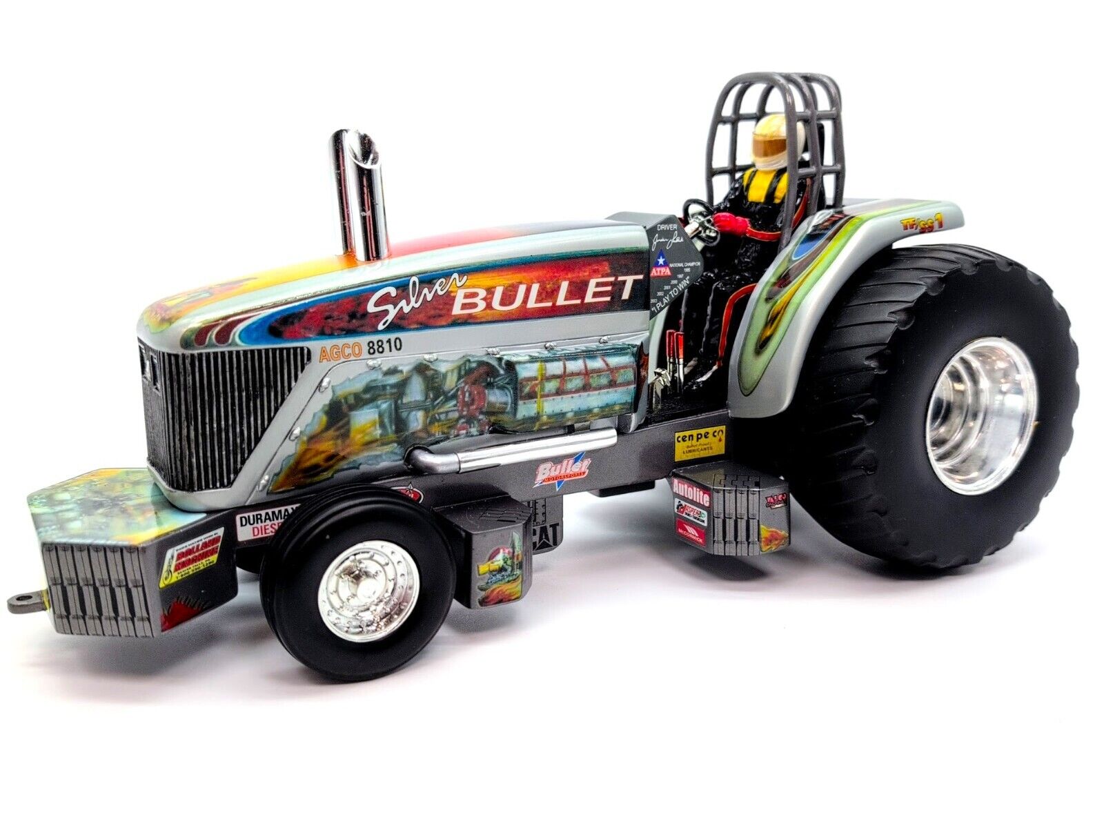 1/16 AGCO Silver Bullet Pulling Tractor, 6 Time Champion - Farm Toy Tractor