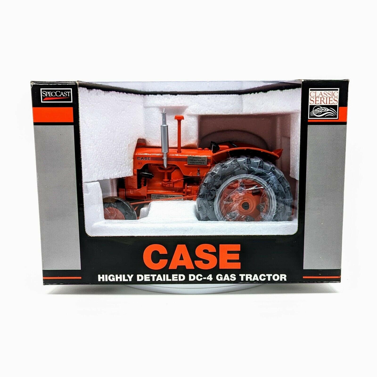 SpecCast Classic Series 1/16 Diecast Case DC-4 Gas Tractor WF NIB.