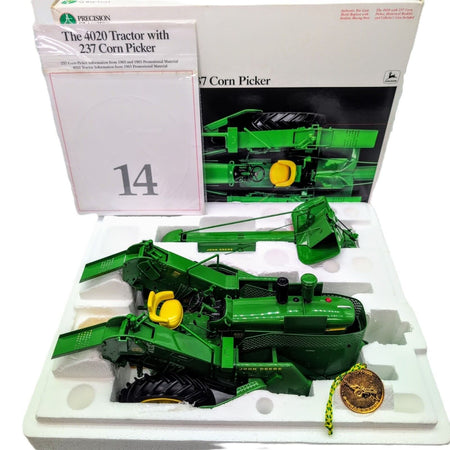 1/16 John Deere 4020 Tractor & 237 Corn Picker, Precision #14 - Farm Toy Tractor