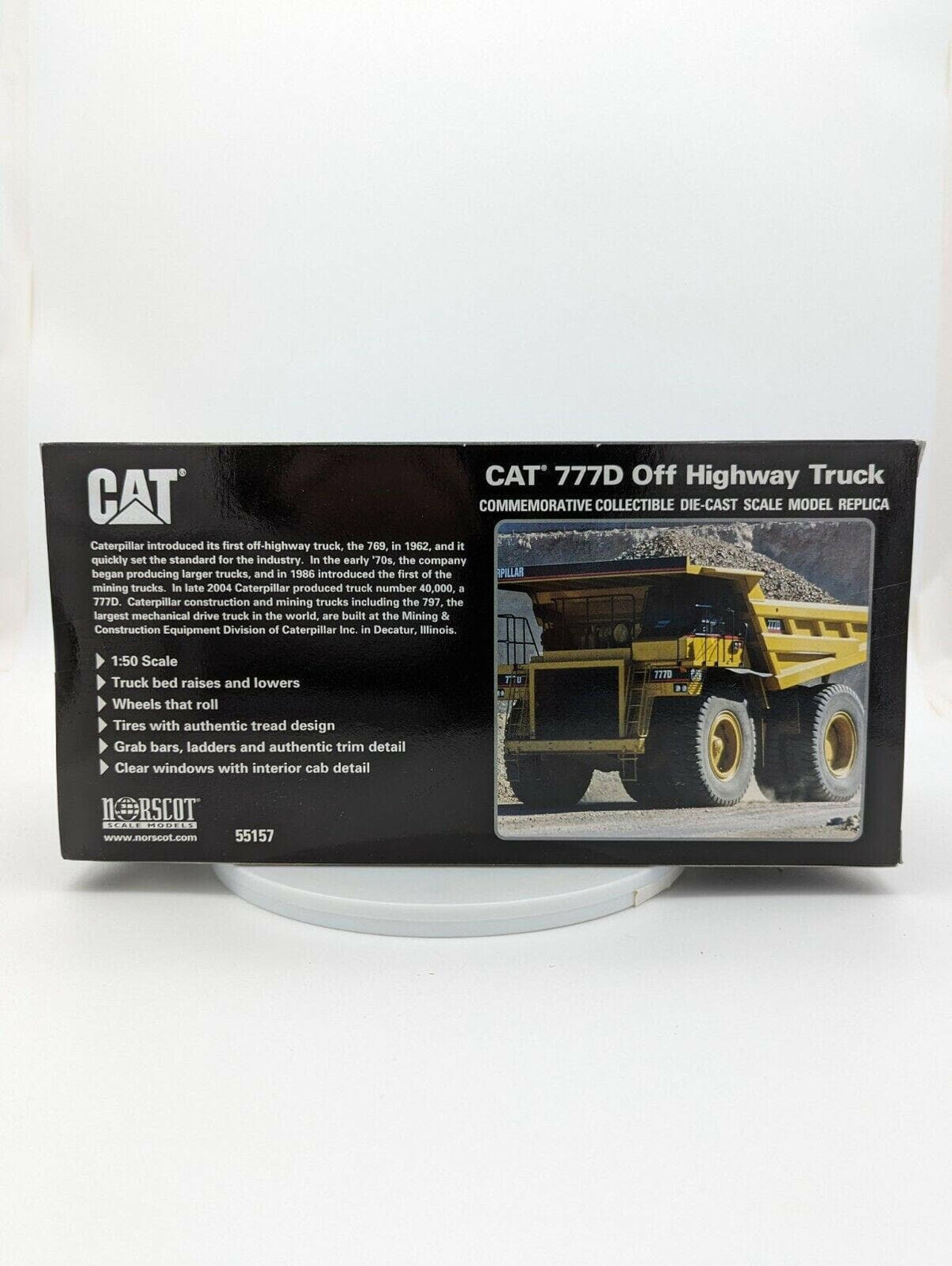 CAT 777D Off Highway Truck-1/50 Scale Diecast Model NORSCOT, Limited Edition.