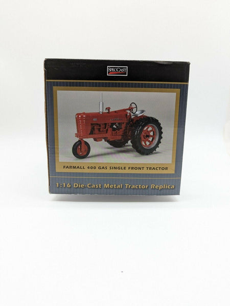 Speccast 1/16 Diecast International Harvester Farmall 400 Gas Single Front.