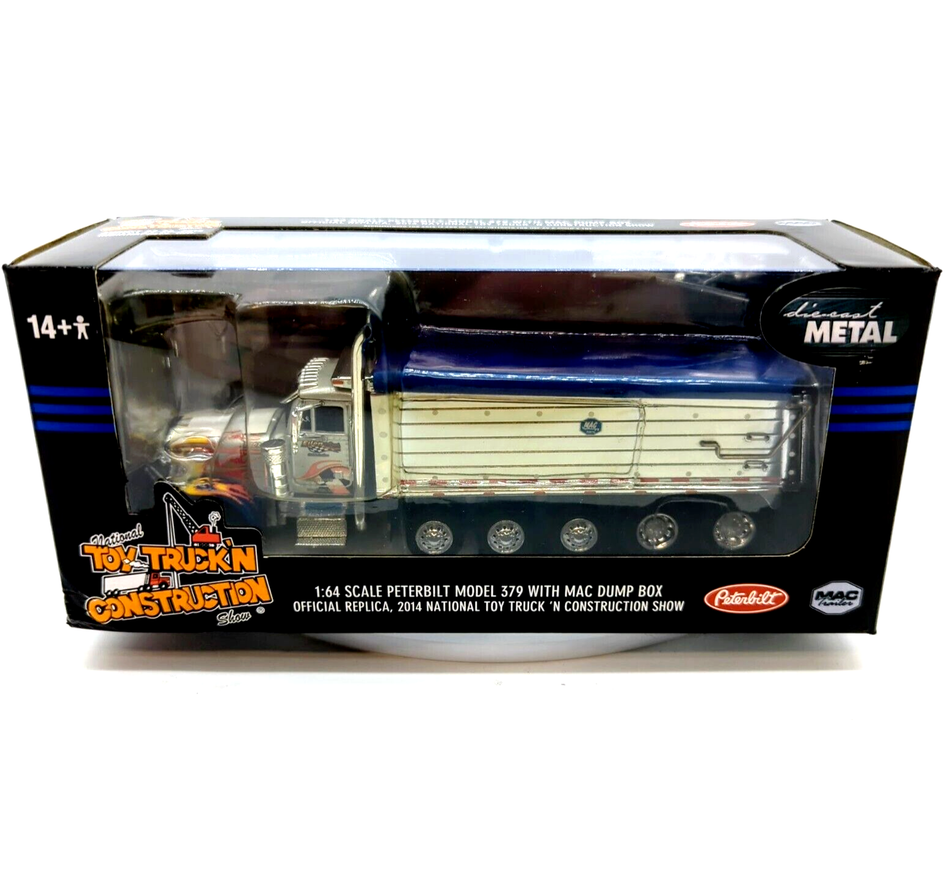 1/64 DCP  Peterbilt 379 with Mac Dump Box 2014 Toy Truck N Construction Show