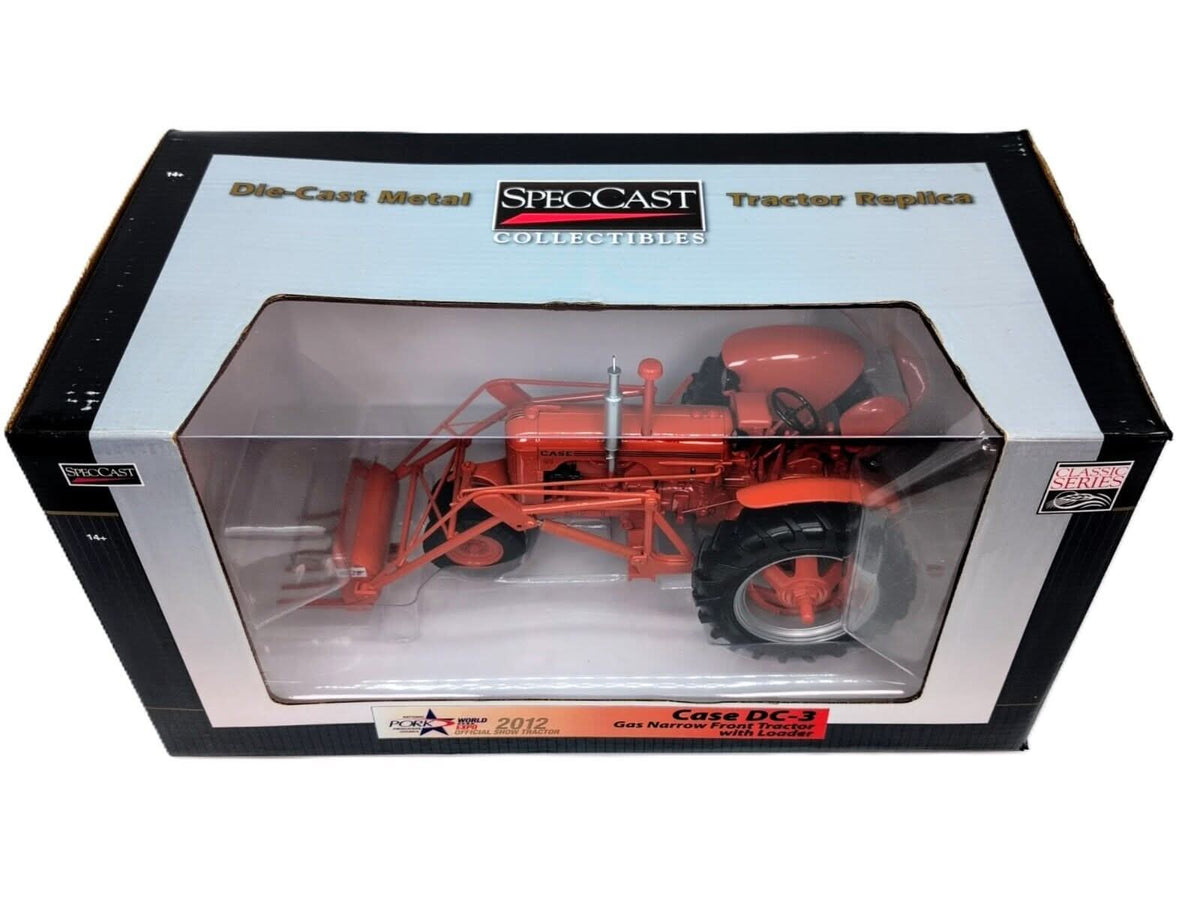 1/16 CASE DC-3 Gas Farm Tractor w/ Loader, 2012 World Pork Expo SpecCast - Farm Toy