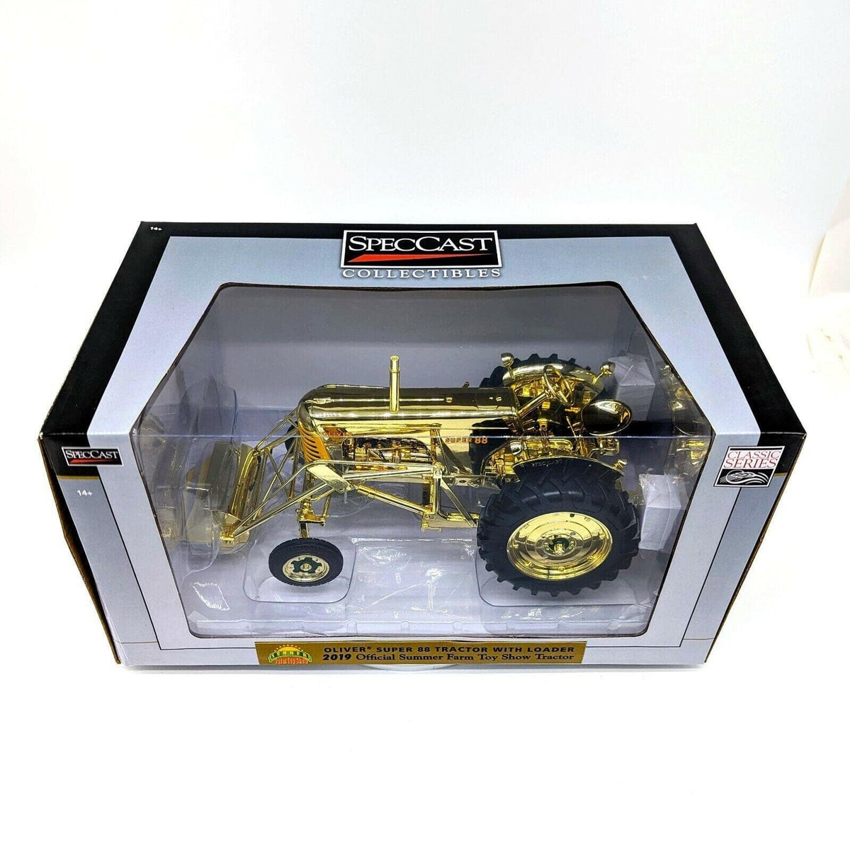 1/16 Oliver Super 88 "Gold Edition" Tractor W/Loader 2019 Farm Show Chase Unit.