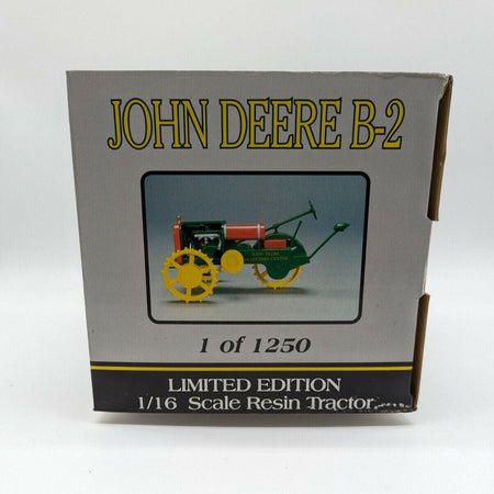 John Deere B-2 Resin Farm Tractor SpecCast 1/16 New OEM Sealed Package.