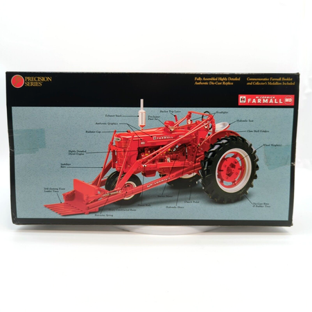 McCormick Farmall MD w/ Loader Diecast 1/16 1997 Precision Classics.