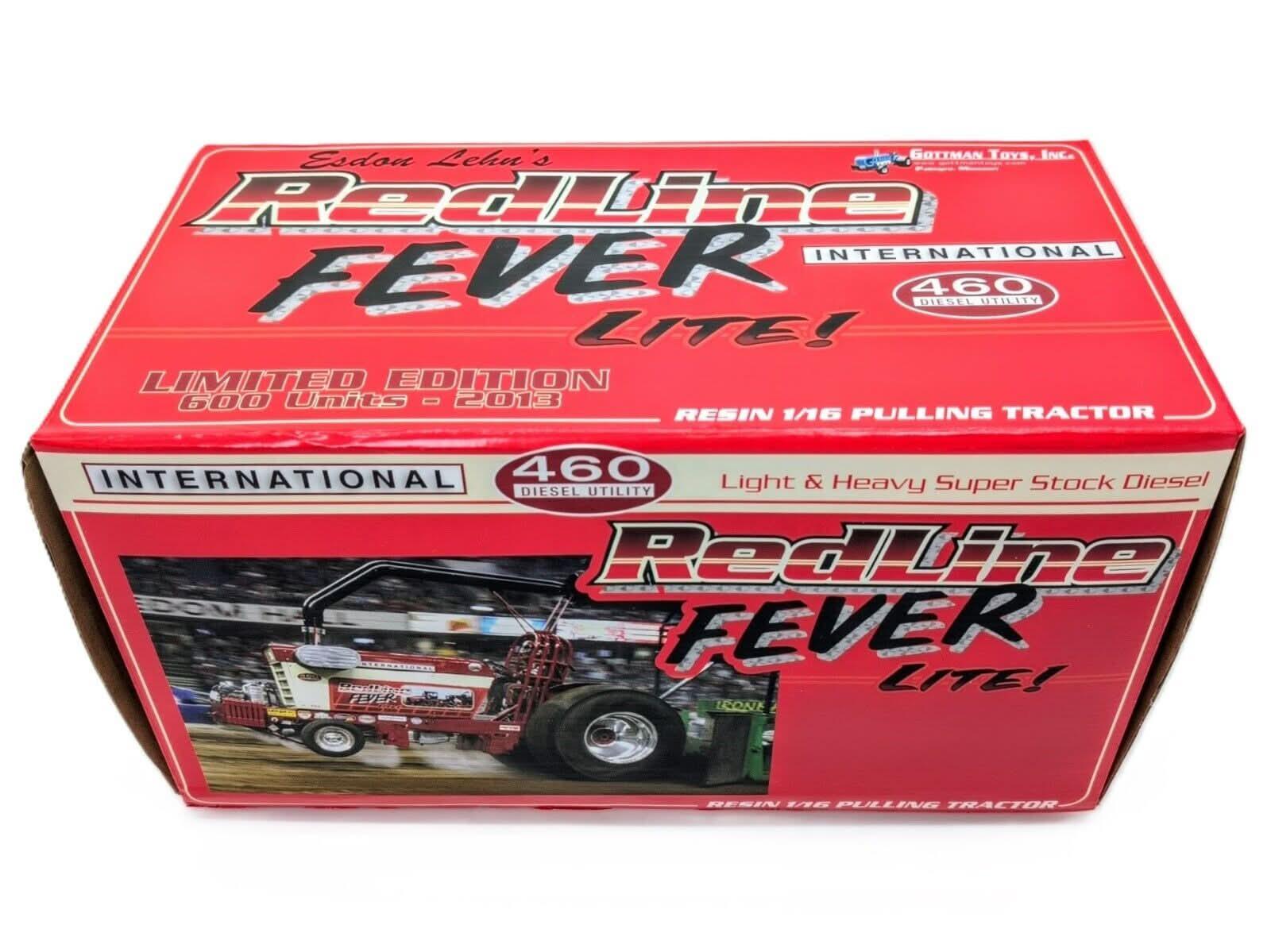赤とベージュのトラック PLAY ME 1/16 Redline Fever Lite International 460 Diesel Utility Pulling