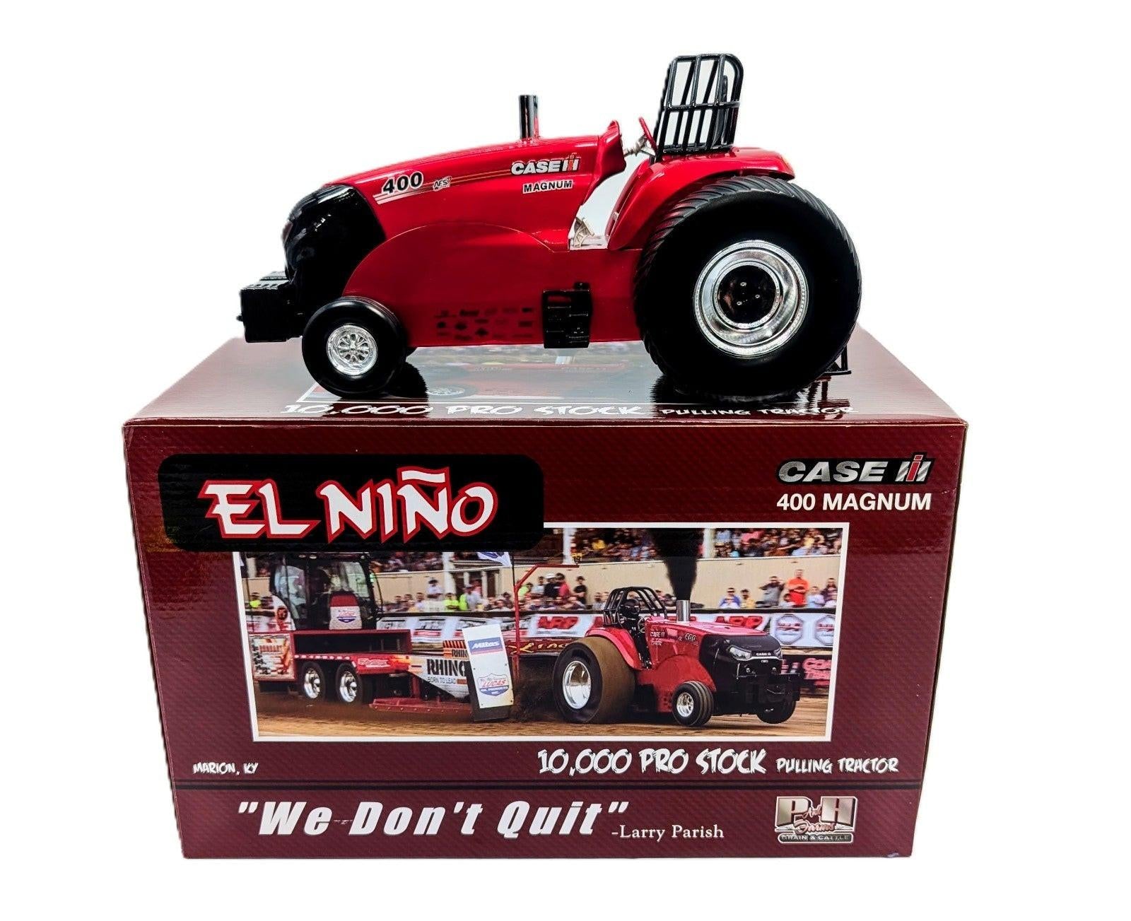 1/16 Case IH AFS Magnum 400 El Niño Pulling Tractor Red Chrome Chase.