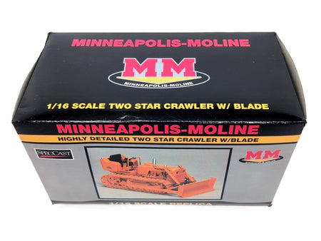 1/16 Minneapolis-Moline Two Star Crawler With Blade SpecCast Diecast - Farm Toy