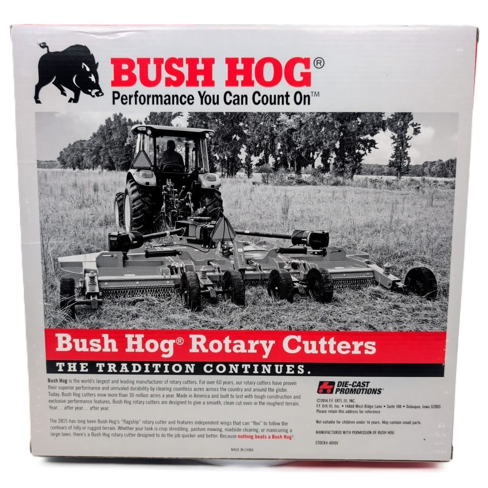 1/16 Bush Hog 2815 Flex Wing Rotary Cutter - Farm Toy