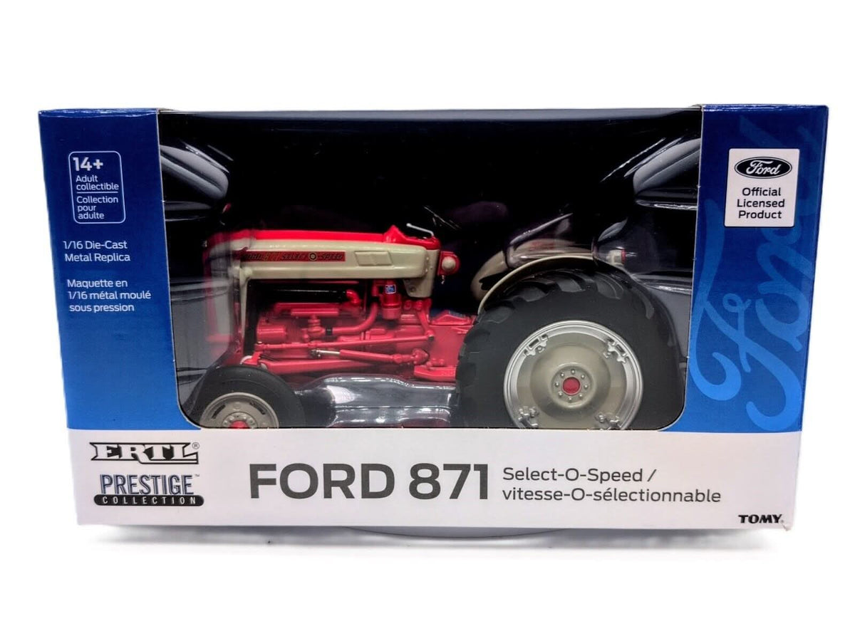 1/16 Ford 871 Select O Speed Tractor With Wide Front - Farm Toy