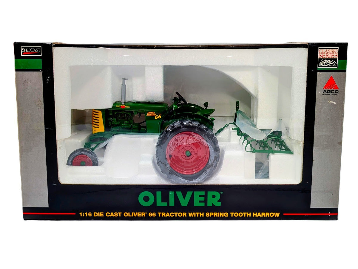 1/16 Oliver 66 Tractor With Spring Tooth Harrow, The Toy Tractor Times 25th Ann..