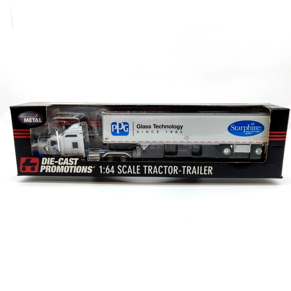 1/64 DCP Truck Trailer Kenworth W900L PPG Carrier Alloy Car Model Collection