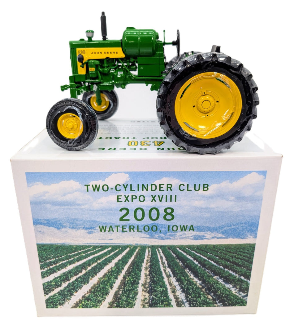 1/16 John Deere 430 LP Hi Crop Tractor Two Cylinder Club Expo 2008 Special Award.