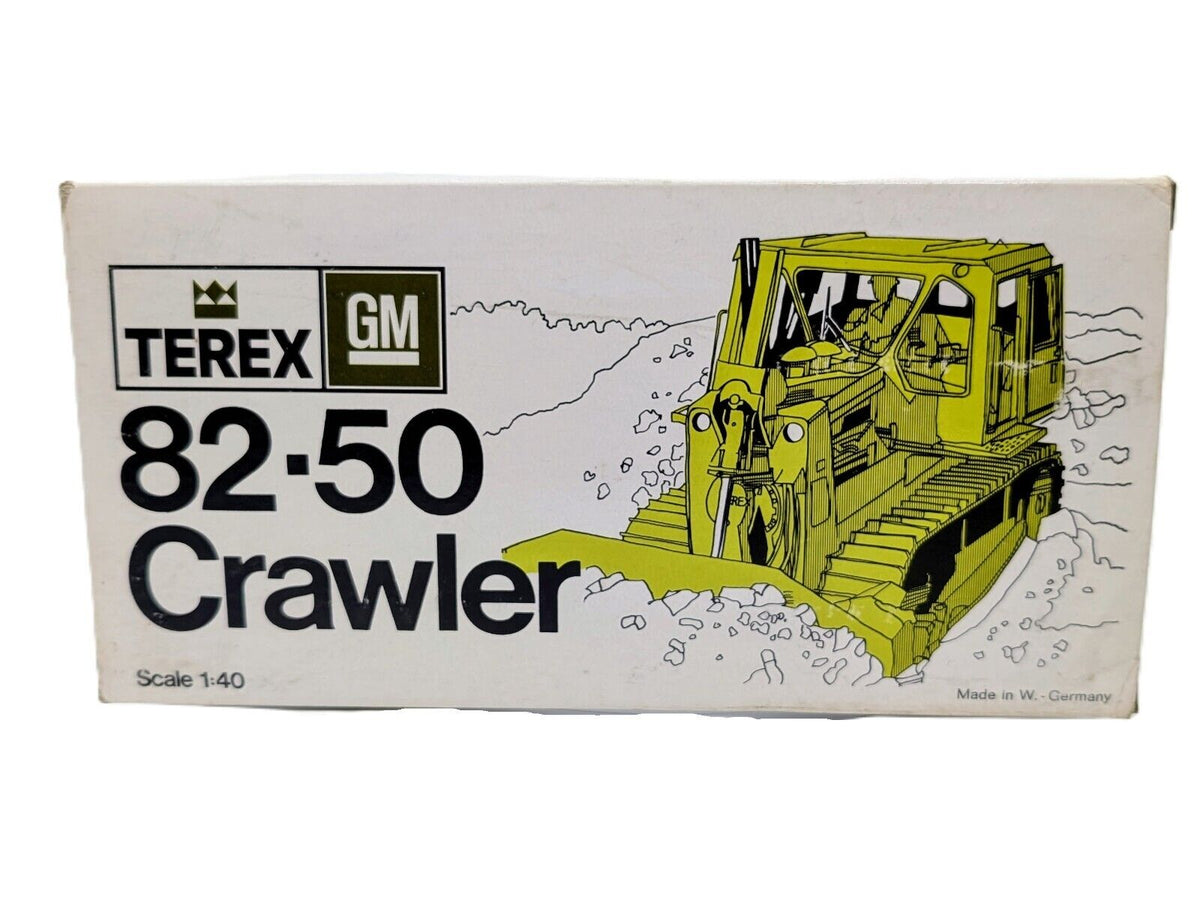 1/40 GM Terex 82-50 Crawler Scale Die-Cast Dozer 1976 NZG 
