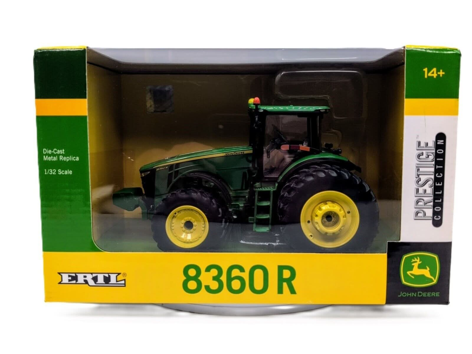 1/32 Scale  John Deere 8360R Tractor  Front And Rear Duals Cab Die-cast Ertl - Farm Toy Tractor