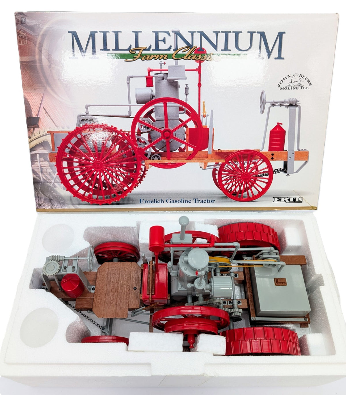 1/16 John Deere Froelich Gasoline Tractor, Millennium Edition –Ertl (2000).