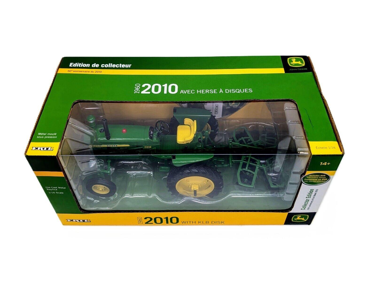 1/16 1960 John Deere 2010 Tractor with KLB Disk Collectors Edition