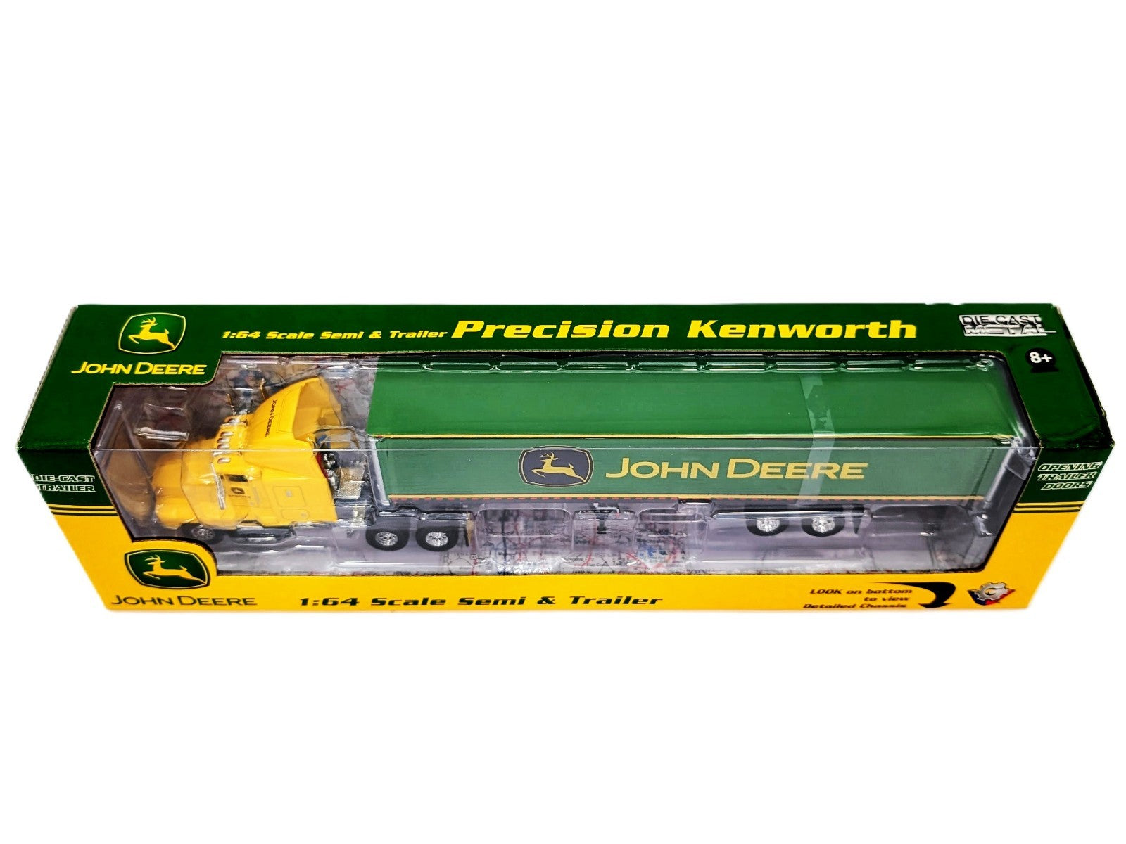 1/64 John Deere Precision Kenworth Die-Cast Semi & Trailer By Gearbox.