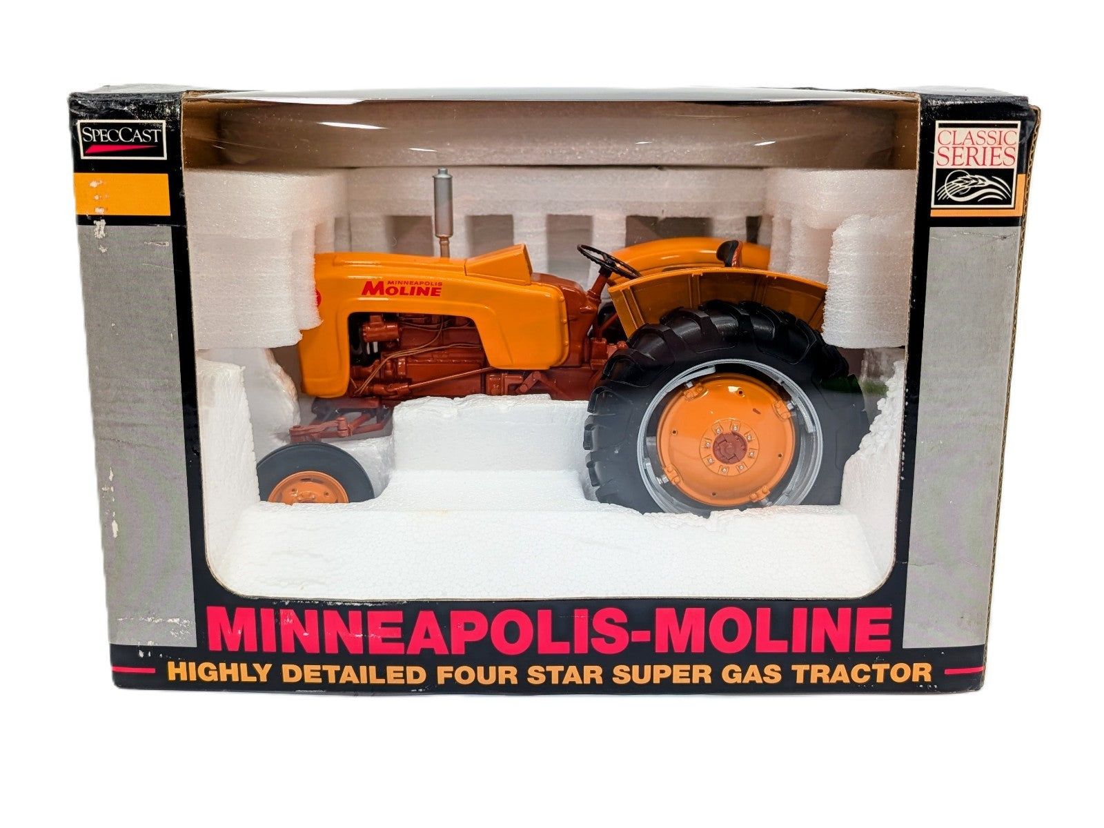 1/16 Minneapolis Moline Four Star Super Gas Wide Front Tractor.
