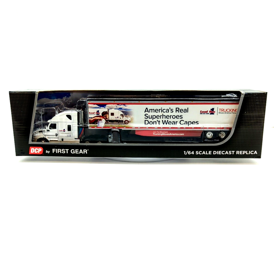 1/64 DCP Freightliner Cascadia High Roof Sleeper 53' Utility Trailer