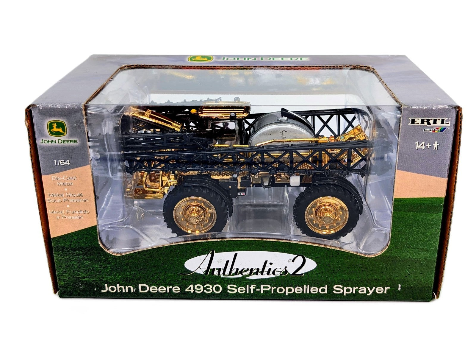 1/64 John Deere 4930 Self-Propelled Sprayer Authentics 2, Gold Plated Chase Unit.