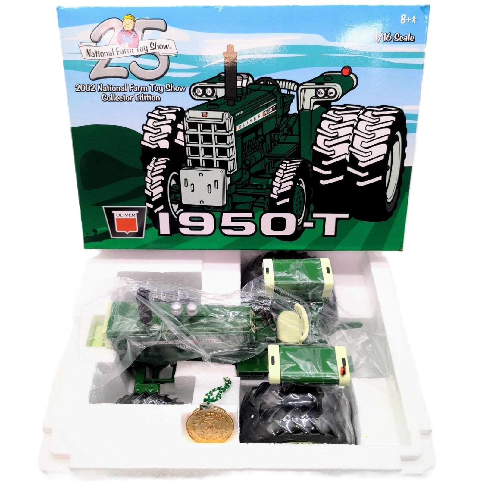 1/16 Oliver 1950-T Tractor W/ Duals & Front Wheel Assist, Toy Farmer Show Ed. - Farm Toy